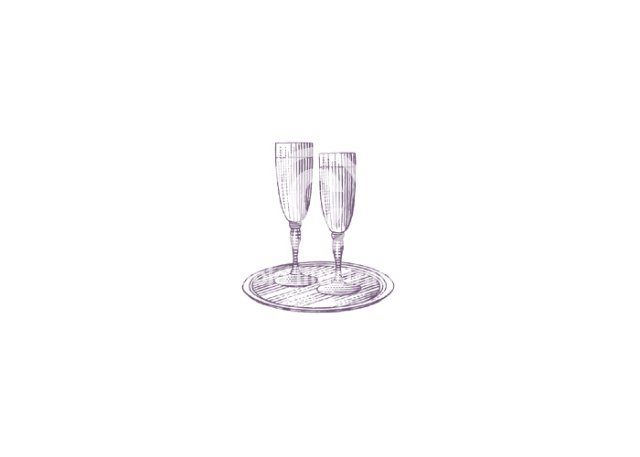 champagne glasses